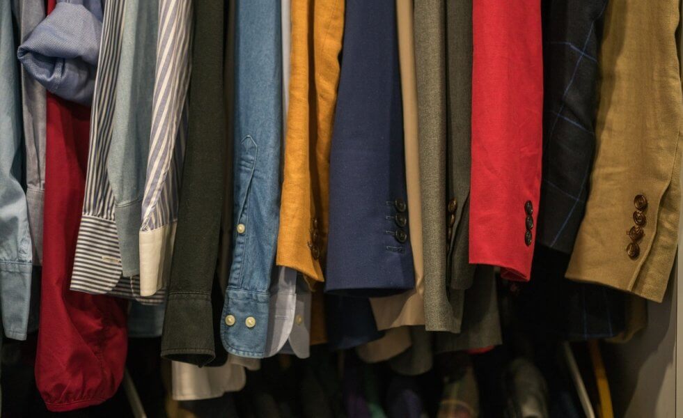 An old piece of clothing could be kept because of a sunk cost.